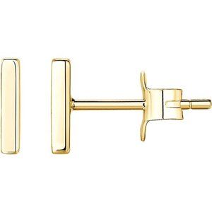 14K Gold Plated Sterling Silver Bar Cute Dainty Earrings for Women